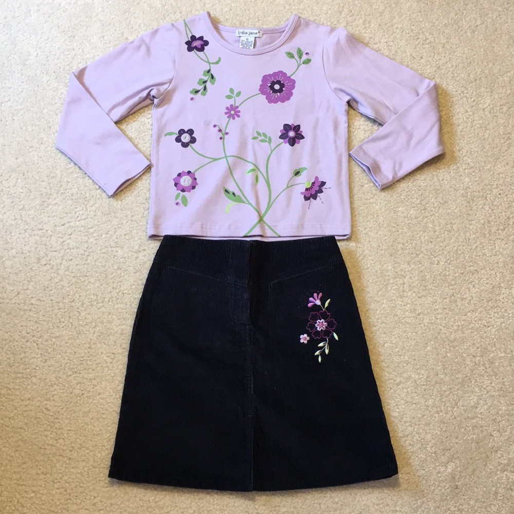 NWT Lydia jane skirt and top outfit size 6